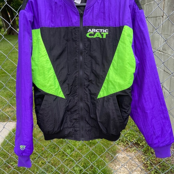 Vintage 90s Arcticwear Jacket Mens Large Arctic Cat Racing Legend Zip LINER ONLY - Picture 3 of 12